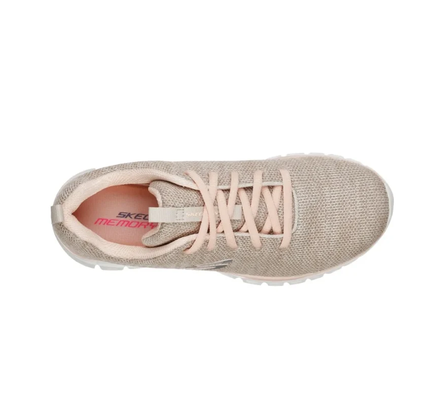 Pantofi sport SKECHERS  12614-NTCL Natural/Coral - Image 5