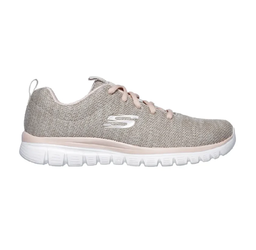Pantofi sport SKECHERS  12614-NTCL Natural/Coral - Image 2