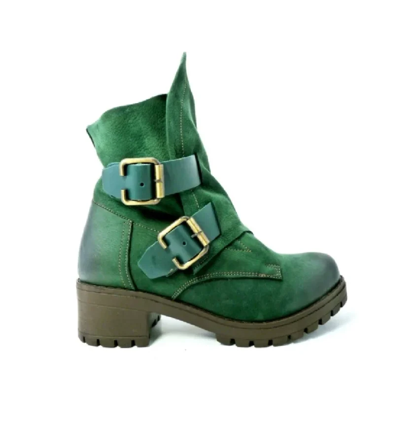 Ghete dama KIRU'S SHOES piele  192887 verde