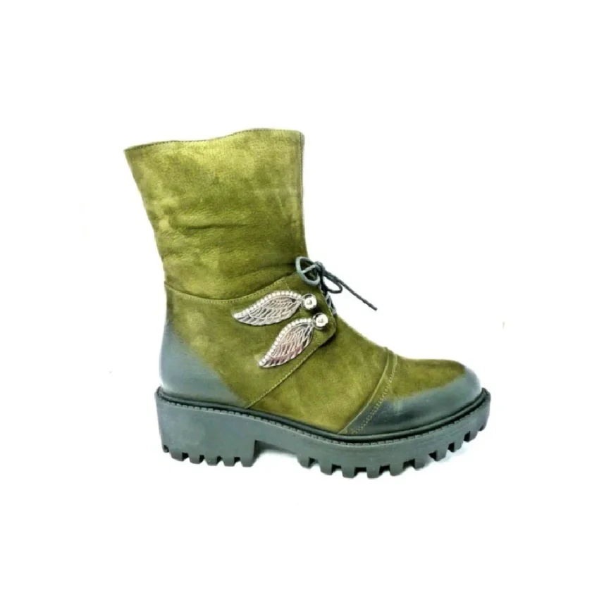 Ghete dama KIRU'S Fashion piele 612-304 verde