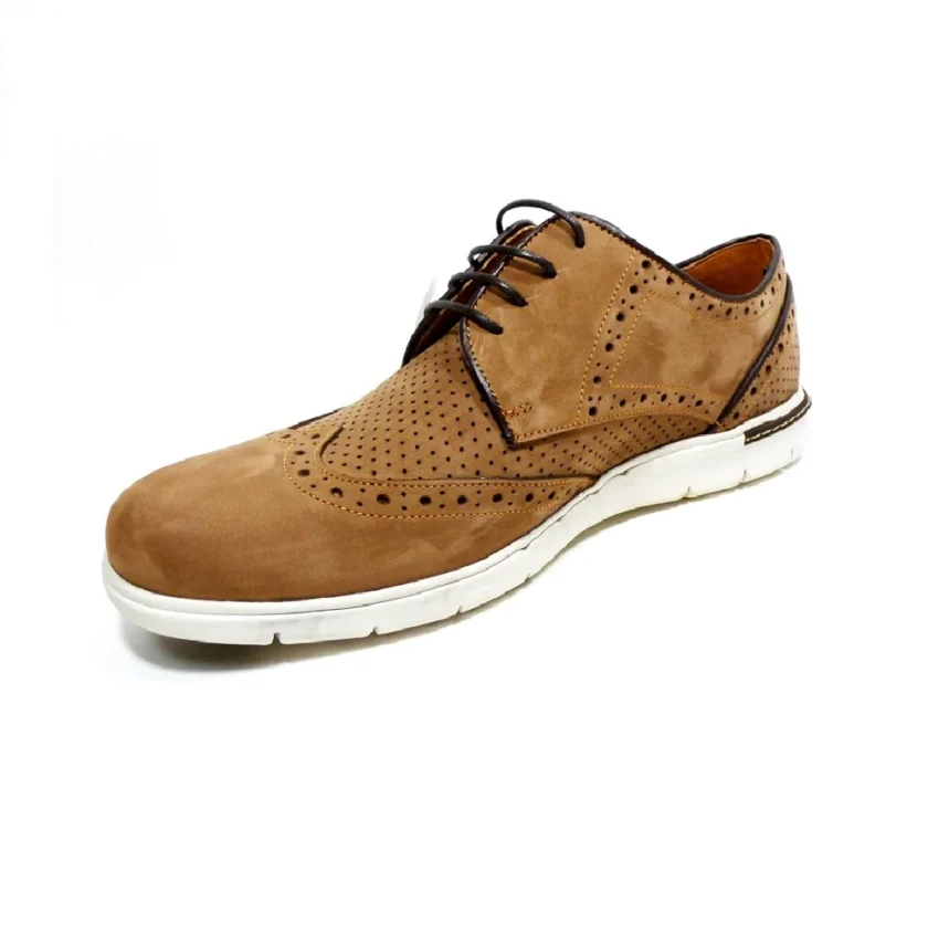 Pantofi barbati OTTER  piele nabuk maro  309-02 - Image 2