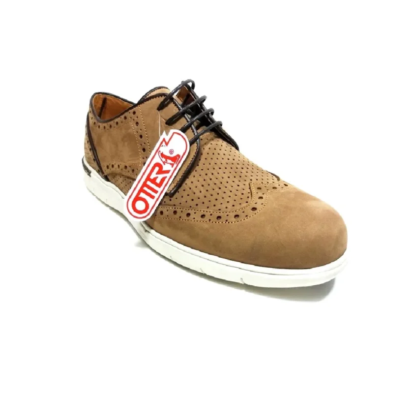 Pantofi barbati OTTER  piele nabuk maro  309-02