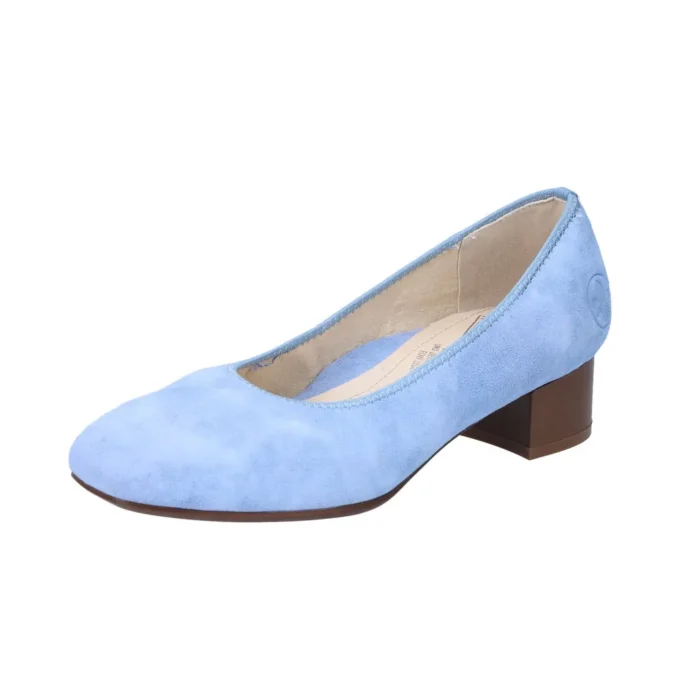 Pantofi dama RIEKER piele bufo 49260-10 blue azur