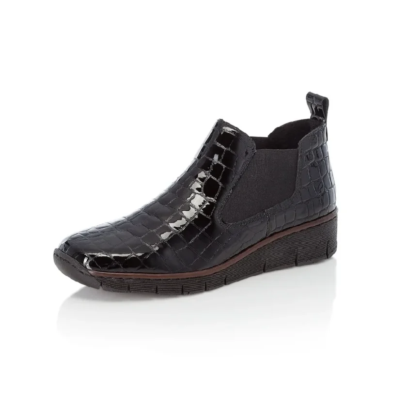 Botine dama RIEKER  piele naturala 53794-01