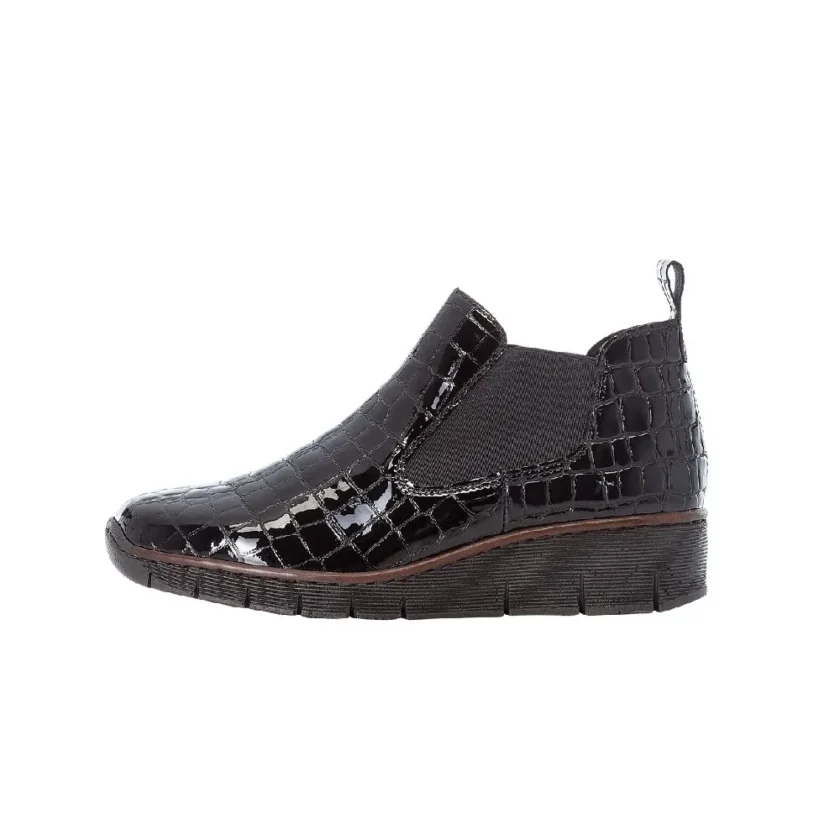 Botine dama RIEKER  piele naturala 53794-01 - Image 4