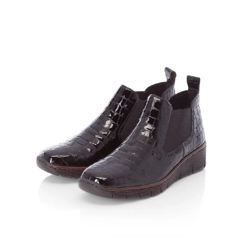 Botine dama RIEKER  piele naturala 53794-01 - Image 3