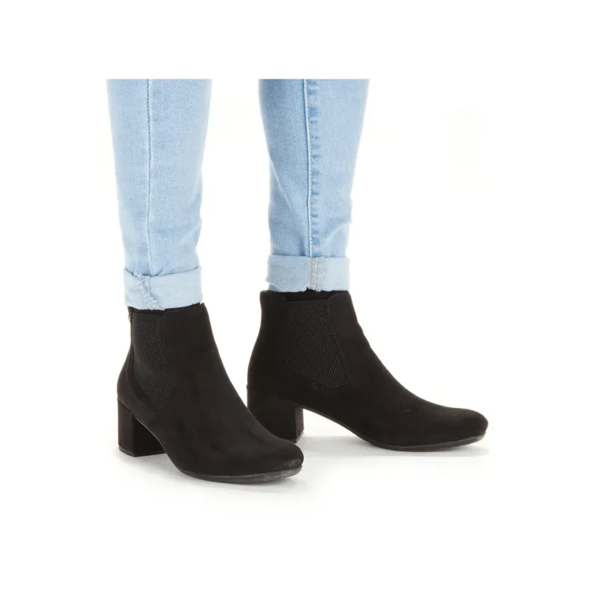 Ghete dama RIEKER bufo negru eco 70284-00 - Image 3