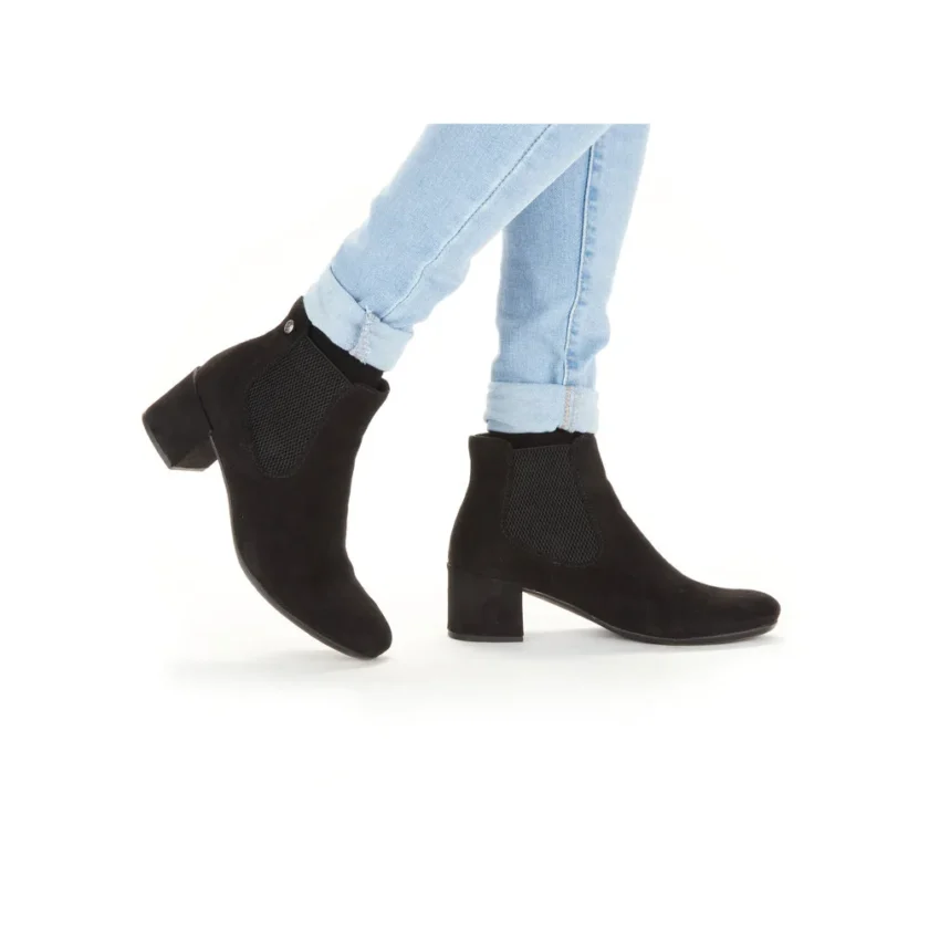 Ghete dama RIEKER bufo negru eco 70284-00 - Image 2