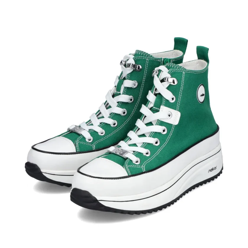 Sneaker dama  RIEKER 90010-52 verde - Image 8