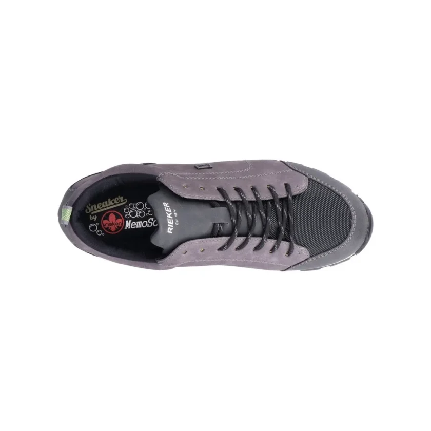 Pantofi trekking barbati RIEKKER piele B5271-45 gri - Image 13