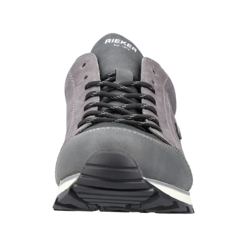 Pantofi trekking barbati RIEKKER piele B5271-45 gri - Image 11