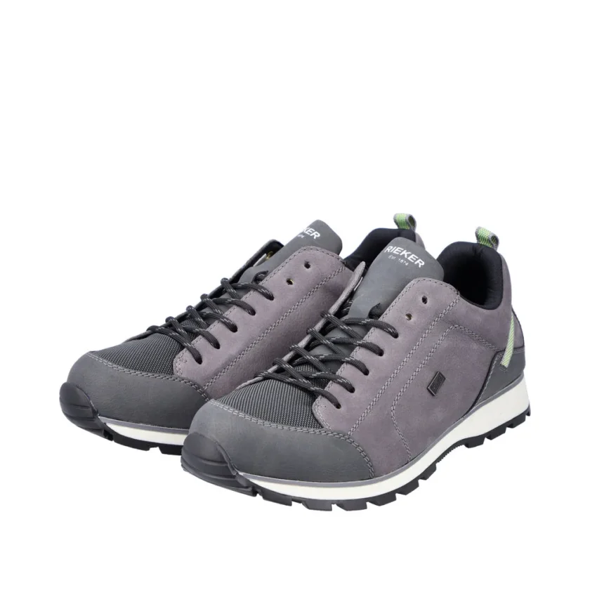 Pantofi trekking barbati RIEKKER piele B5271-45 gri - Image 9