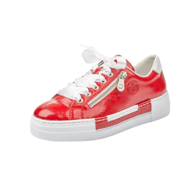 Pantofi sport dama RIEKER piele N49C2-33 rosu