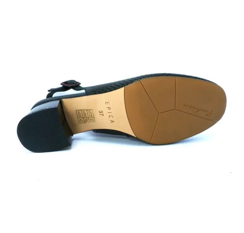 Pantofi dama perforati EPICA  piele 436-185-01 - Image 3