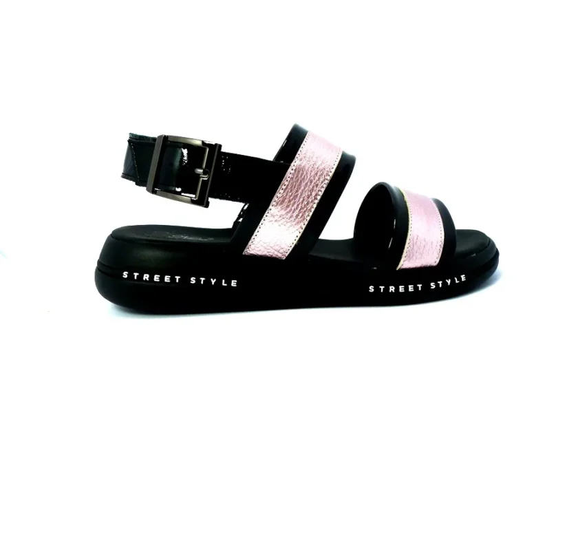 Sandale dama casual FASHION piele 9320- blk - Image 4