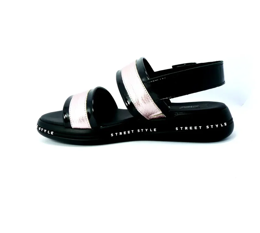 Sandale dama casual FASHION piele 9320- blk - Image 3
