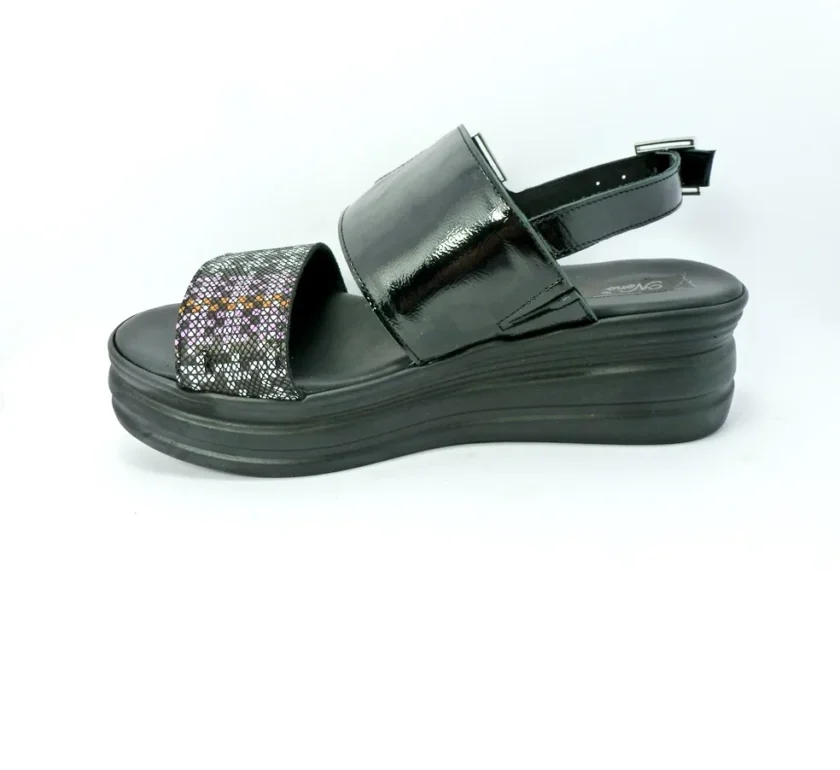 Sandale dama casual FASHION piele 4821 blk - Image 3