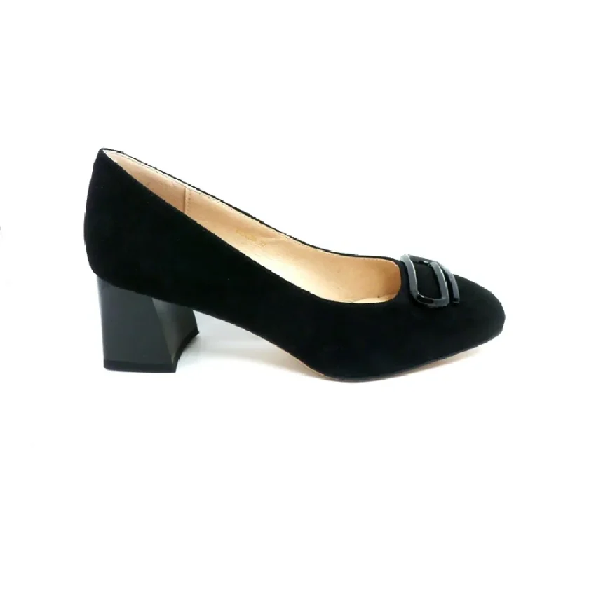 Pantofi dama  EPICA piele suede K330120-01 BLK - Image 6