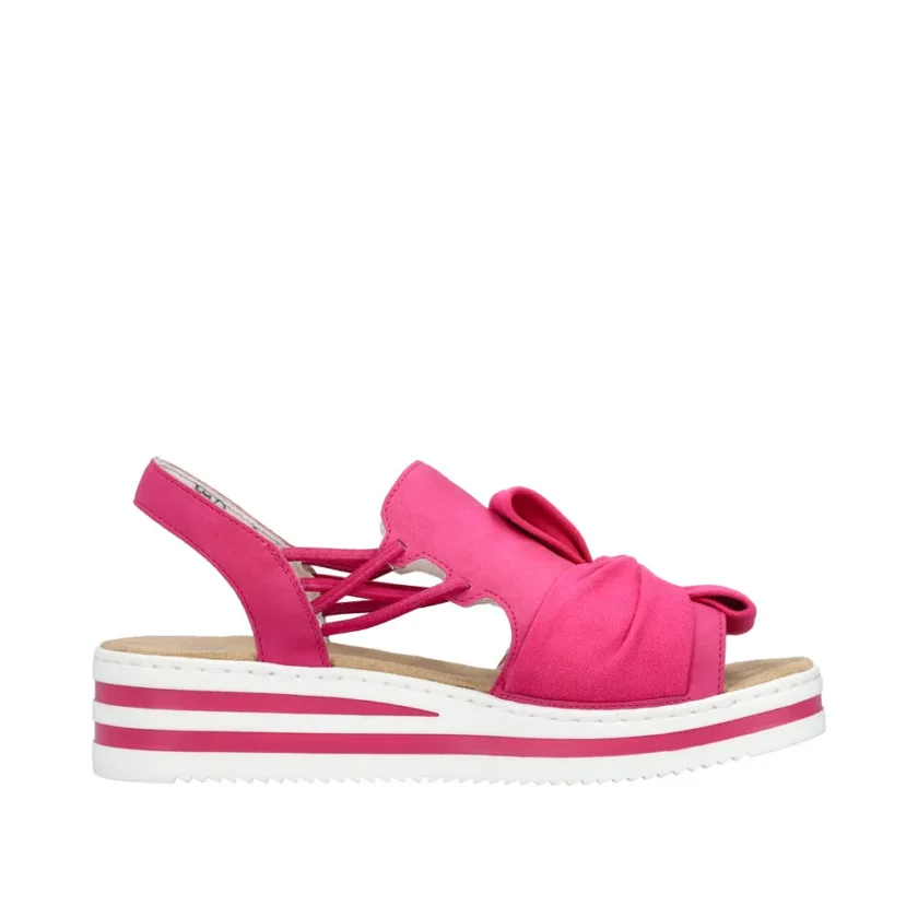 Sandale dama piele RIEKER V0256-31 fuchsia - Image 9