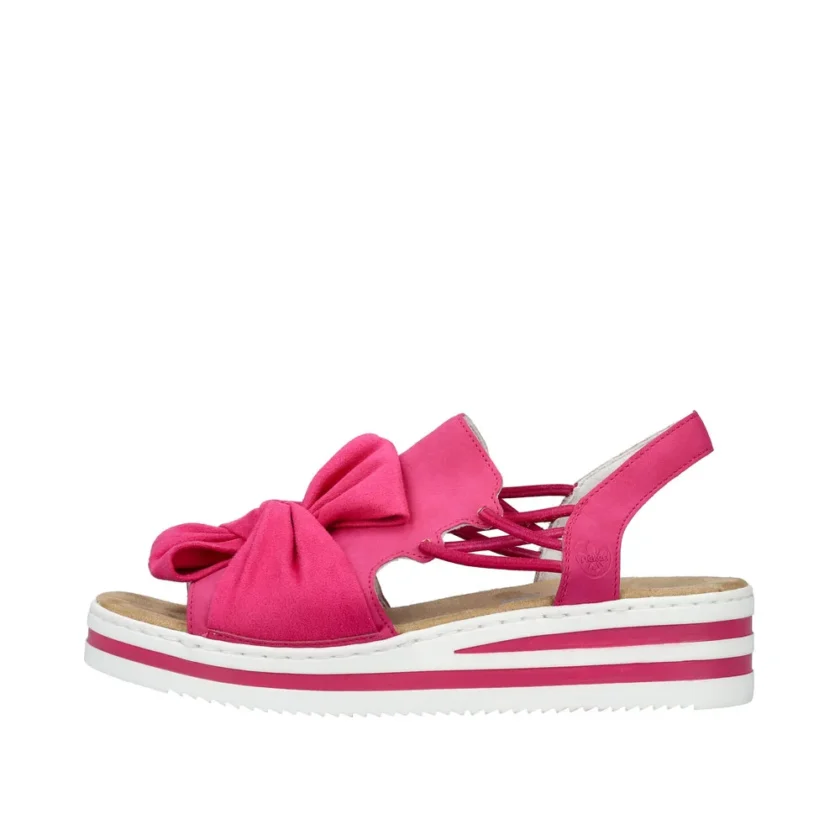 Sandale dama piele RIEKER V0256-31 fuchsia - Image 7