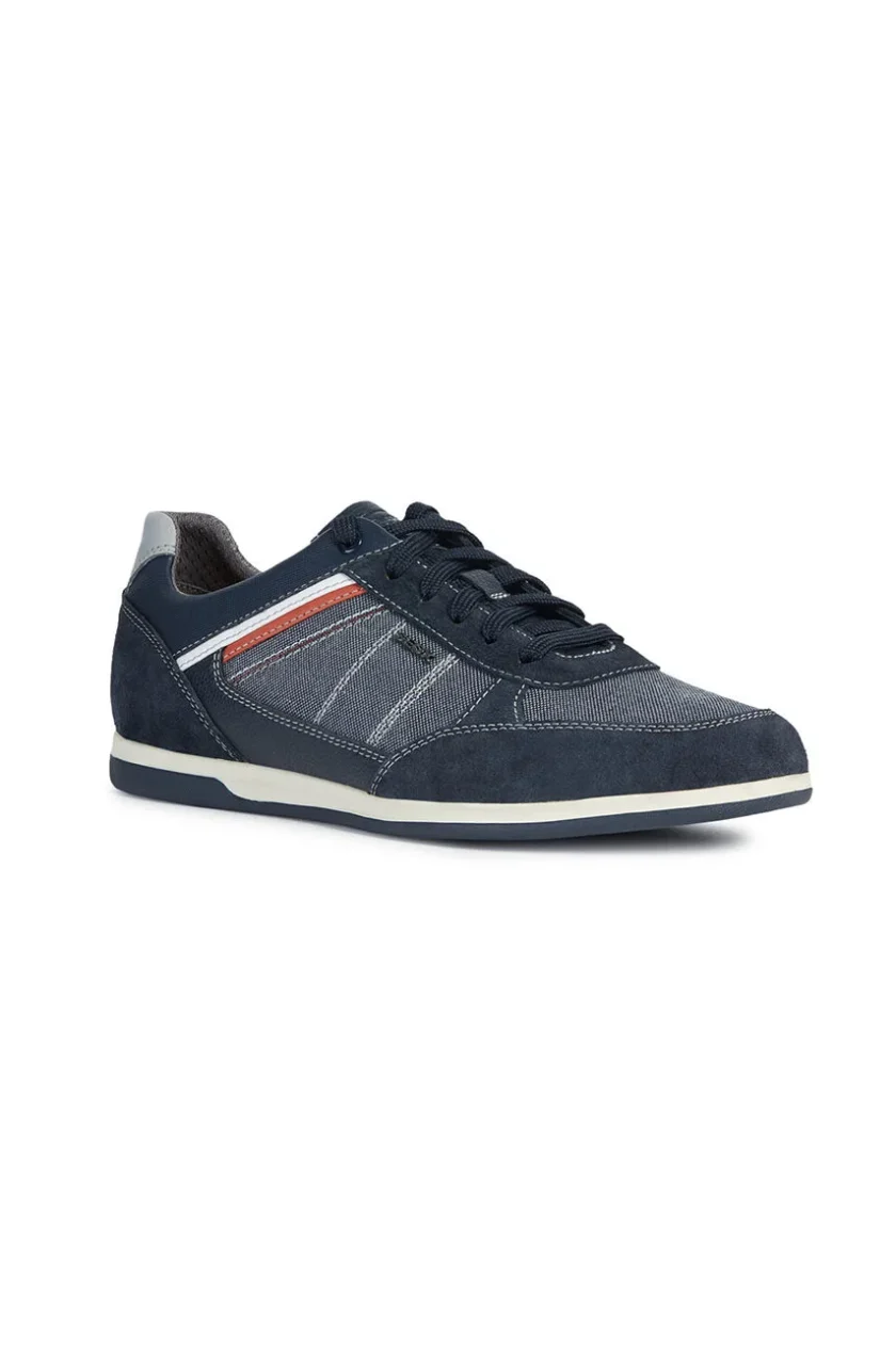 Sneakers barbati GEOX Renan piele U824GB navy - Image 3