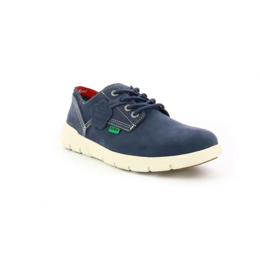 Pantofi casual KicKers piele nabuc 769120-10 navy