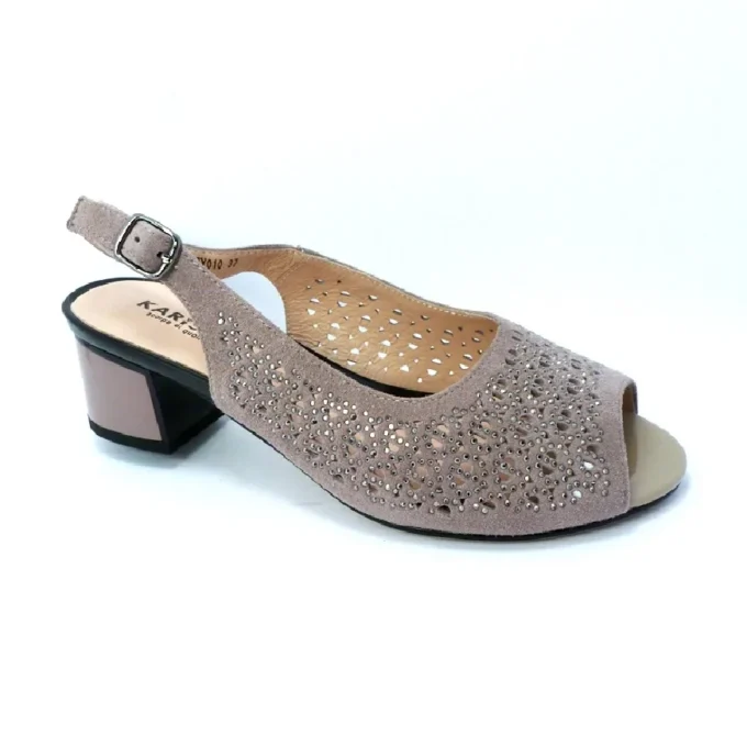 Sandale dama elegante KARISMA piele 385-701-B2