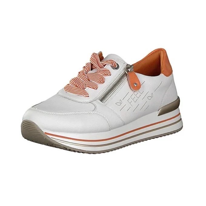 Pantofi sport Remonte  piele alba D1313-80