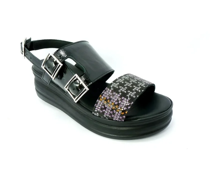 Sandale dama casual FASHION piele 4821 blk