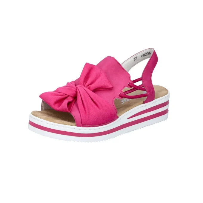 Sandale dama piele RIEKER V0256-31 fuchsia